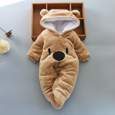 Baby Kid’s Soft Warm Cotton Hooded Rompers