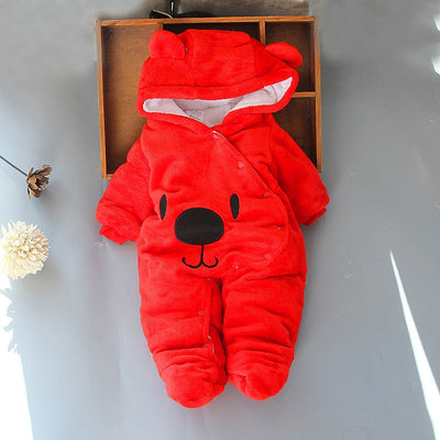 Baby Kid’s Soft Warm Cotton Hooded Rompers