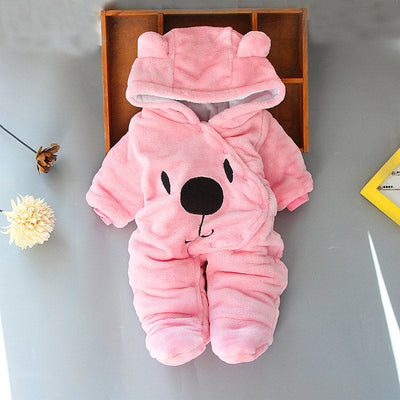Baby Kid’s Soft Warm Cotton Hooded Rompers