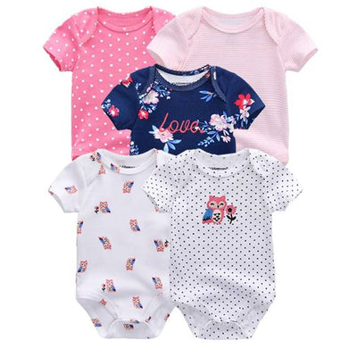 5 Pieces Baby Body suits