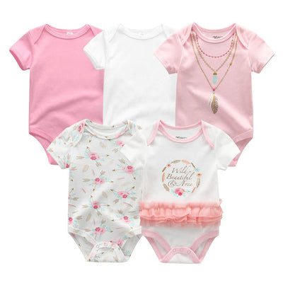 5 Pieces Baby Body suits