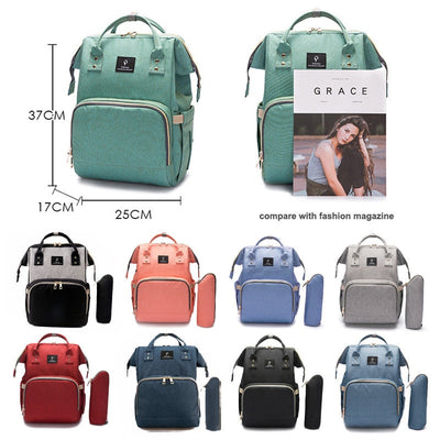 Large Capacity USB Maternity Baby Diaper Bag