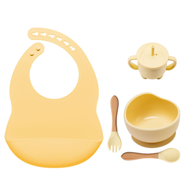 5pcs Baby Feeding Bowl With Suction