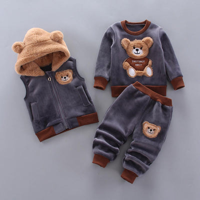 3 Pieces Colorful Winter Baby Cloth