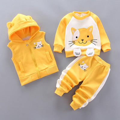 3 Pieces Colorful Winter Baby Cloth