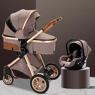 3 in 1 Luxurious Baby Stroller
